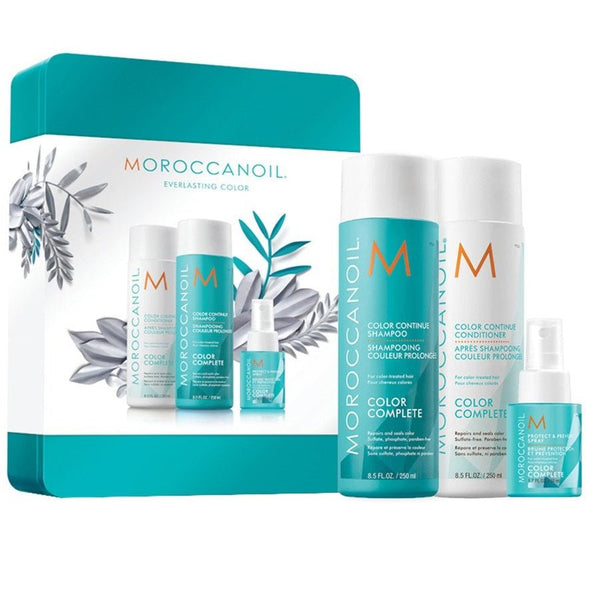 Moroccanoil Everlasting Colour Kit Shampoo 250ml + Conditioner 250ml + Protect & Prevent spray 50ml - LookincredibleMoroccanoil720017279992