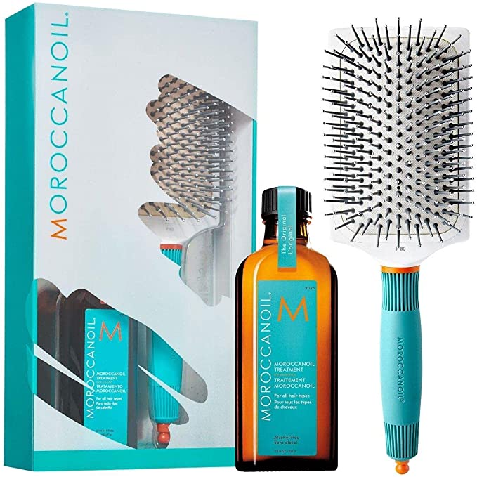 Moroccanoil Treatment 100ml + Ceramic Paddle Brush - LookincredibleMoroccanoil7290113142718