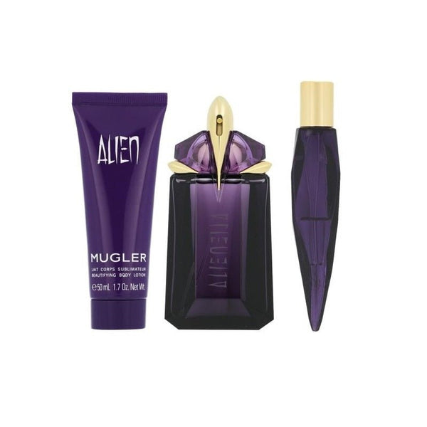 Mugler Alien Gift Set 60ml Refillable EDP + 50ml Body Lotion + 10ml EDP - LookincredibleMugler3439600039511