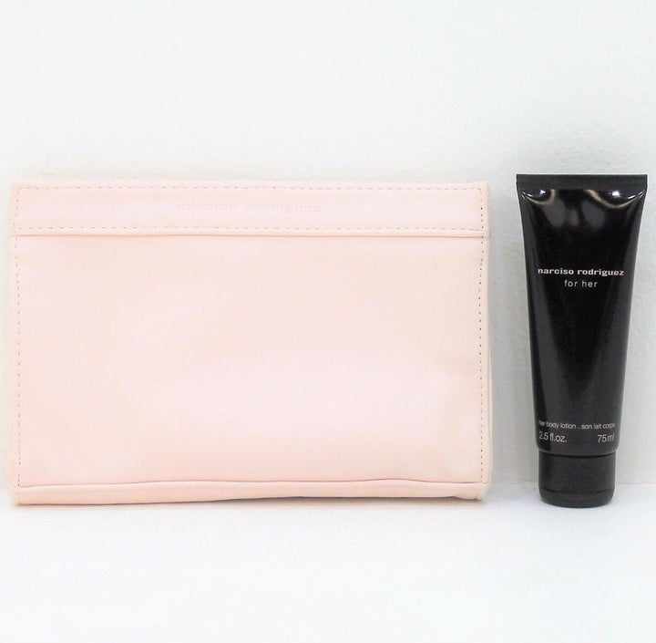 Narciso Rodriguez Makeup Pouch + Body Lotion 75ml - LookincredibleNarciso Rodriguez5060294921196