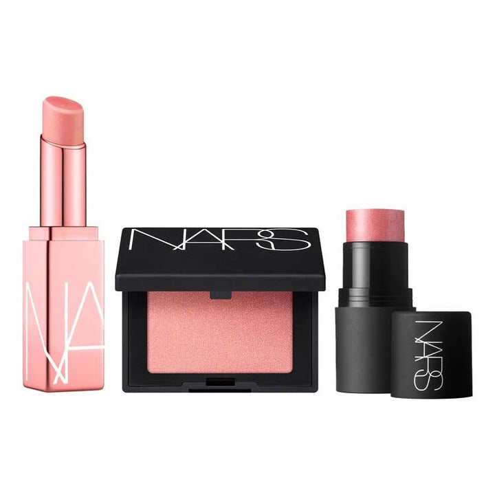 NARS Orgasm Triple Threat Cheek & Lip Set Lip Balm 3g + Blush 2.5g + The Multiple 4g - LookincredibleNars194251134369