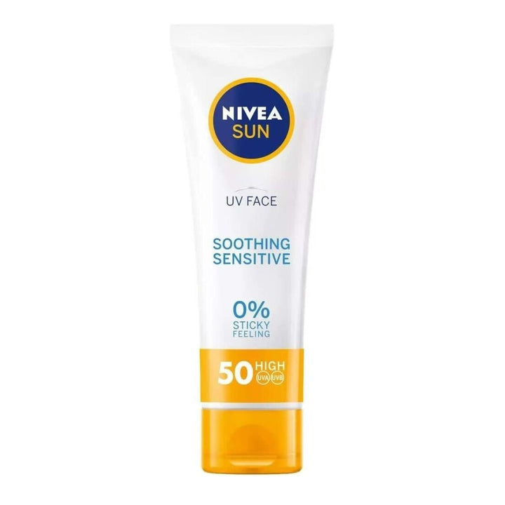 Nivea Sun Ultra Violet Face Soothing Sensitive SPF 50 50Ml - LookincredibleNivea4005900695789