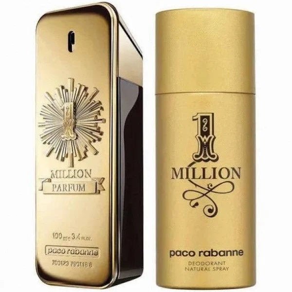 Paco Rabanne Mens 1 Million Parfum Gift Set Edp 100ml +150ml Deodorant Spray - LookincrediblePaco Rabanne3349668607952