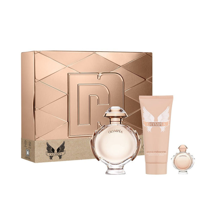 Paco Rabanne Olympea Gift Set 80ml EDP + 100ml Body Lotion + 6ml EDP - LookincrediblePaco Rabanne3349668608348