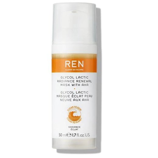 Ren Clean Skincare Glycol Lactic Radiance Renewal Mask With AHA 50ml - LookincredibleRen5056264705262