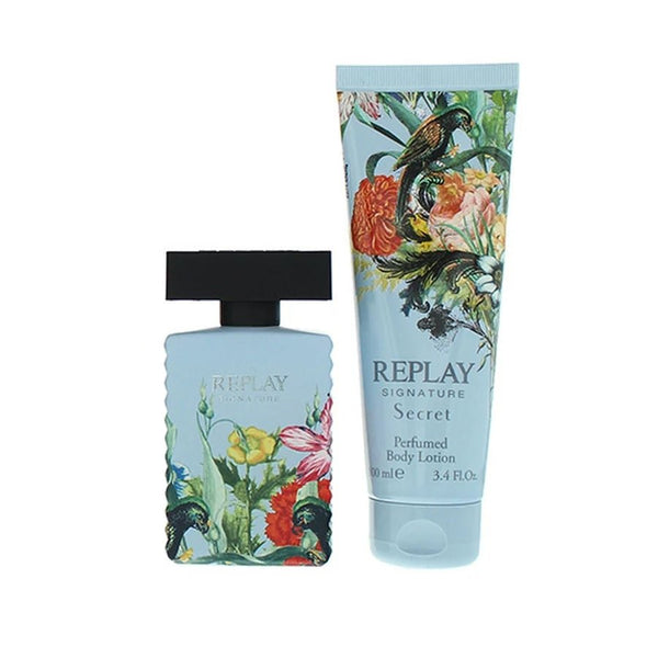 Replay Signature Secret Gift Set 50ml EDT + 100ml Body Lotion - LookincredibleReplay679602200943