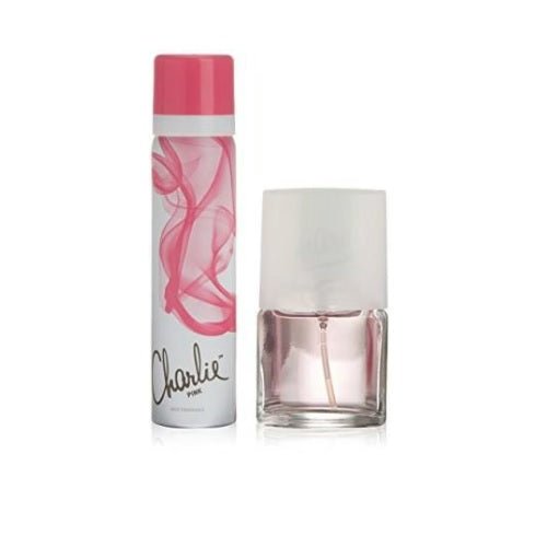 Revlon Charlie Pink Gift Set EDT 30ml + Body Spray 75ml - LookincredibleRevlon5051389071438