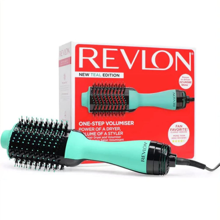 Revlon One-Step Hair Dryer And Volumiser 2-In-1 Styling Tool Hot Air Styler - Teal Edition - LookincredibleRevlon0761318442226