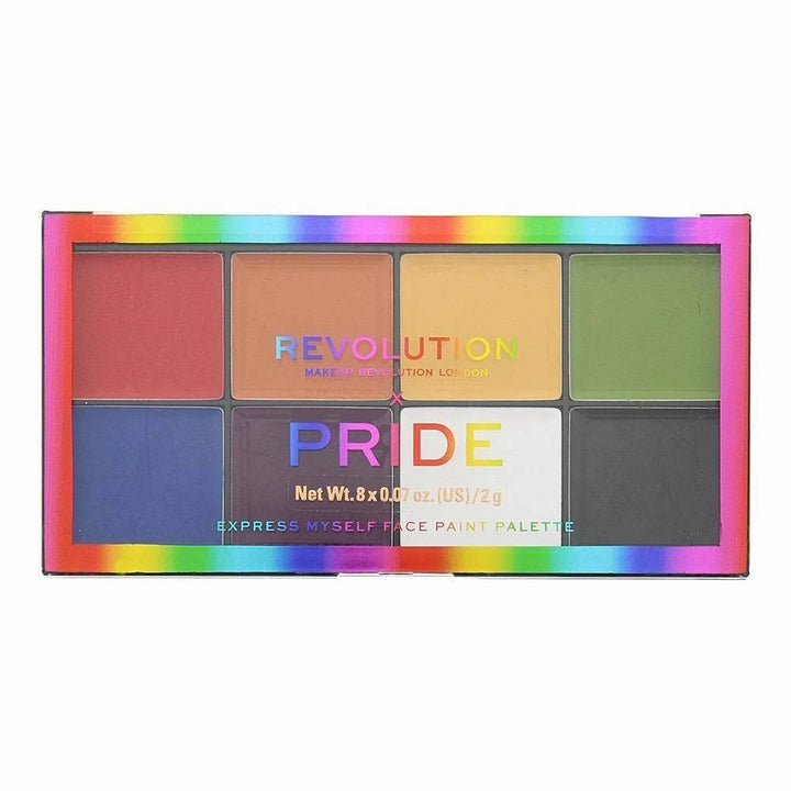 Revolution Pride Express Myself Face Paint Palette 8 x 2g - LookincredibleRevolution5057566129107