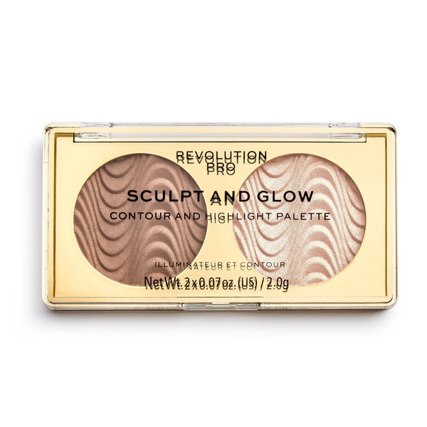 Revolution Pro Sculpt & Glow Contour & Highlight Palette - LookincredibleRevolution5057566124973