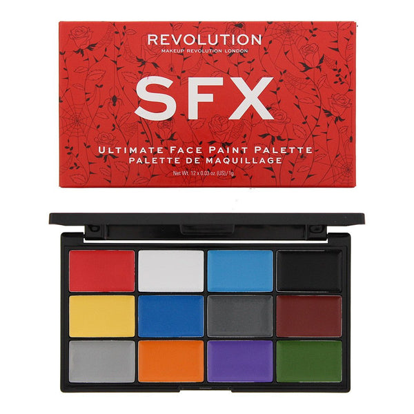 Revolution SFX Face Paint Palette 12 x 1g - LookincredibleRevolution5057566158282