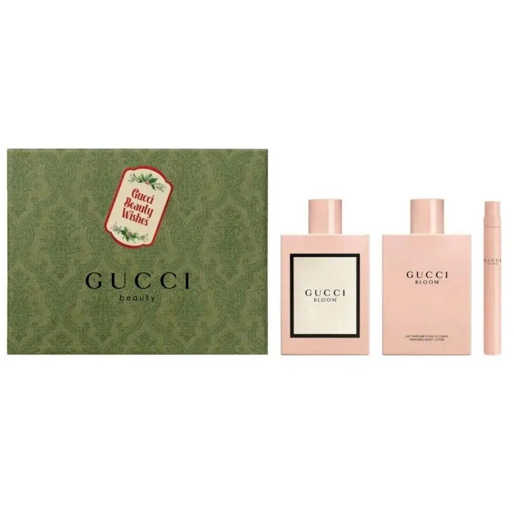 Gucci Bloom Gift Set 100ml EDP-S + 10ML EDP-S + 100ML Body Lotion