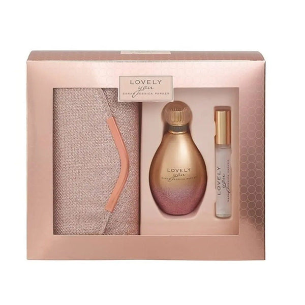 Sarah Jessica Parker Lovely You Gift Set: EDP 100ml - EDP 10ml - Rose Clutch - LookincredibleSarah Jessica Parker5060426157462