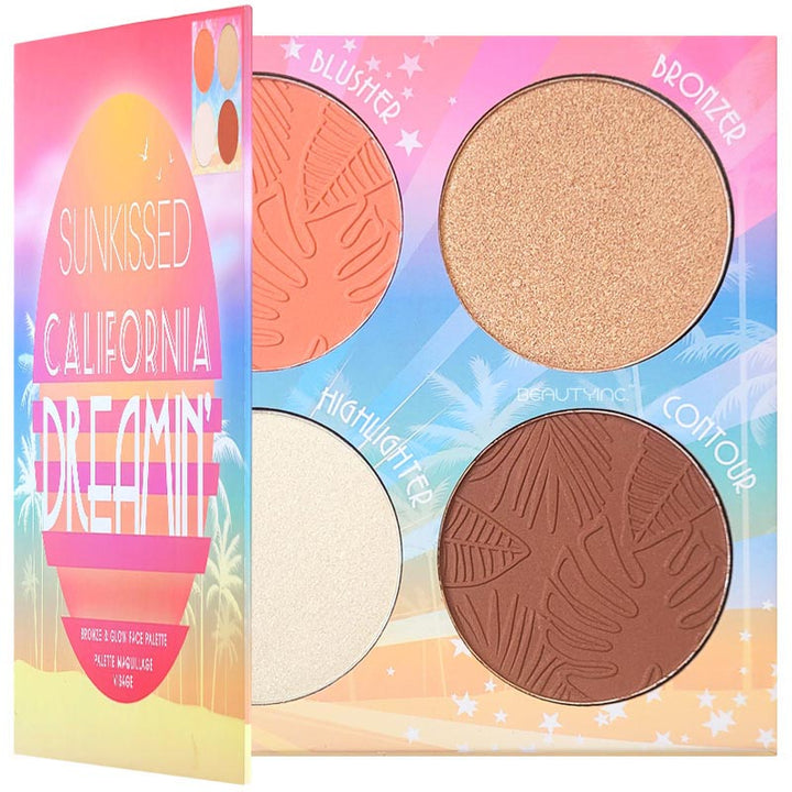 Sunkissed California Dreaming Bronze & Glow Face Palette - LookincredibleSunkissed5055193547349