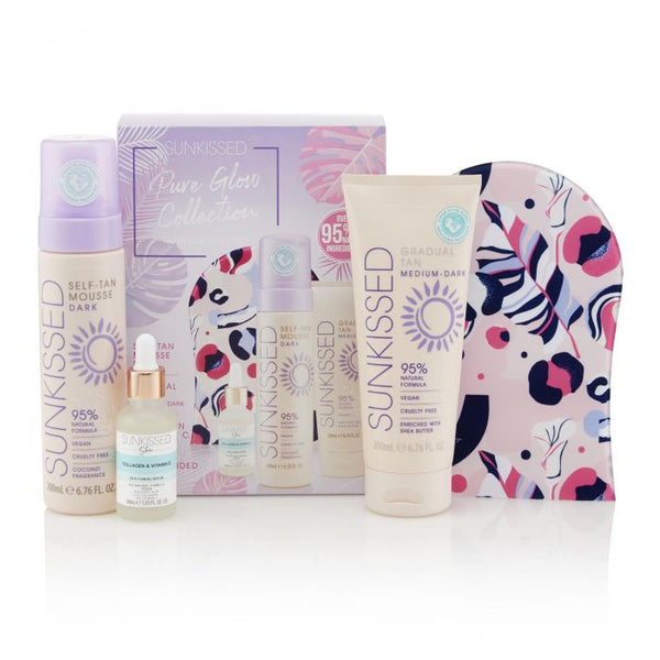 Sunkissed Pure Glow Collection Dark Tanning Gift Set - LookincredibleSunkissed5055193544300