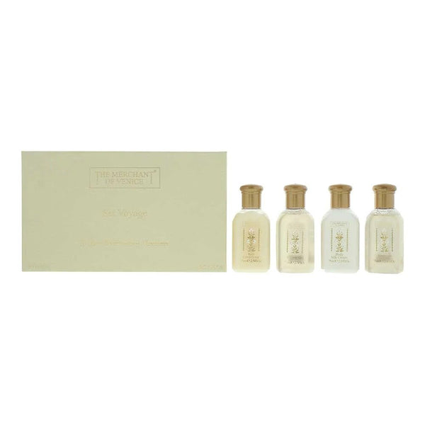 The Merchant Of Venice Voyage Gift Set Shower Gel 75ml + Shampoo 75ml + Body Cream 75ml + Hair Conditioner 75ml - Lookincrediblethe merchant of venice679602489416