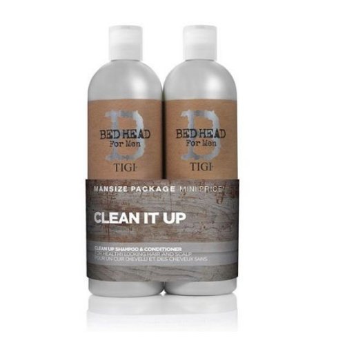 Tigi Bed Head For Men Clean Up Mens Daily Shampoo and Conditioner 2x750ml - LookincredibleTigi615908950830