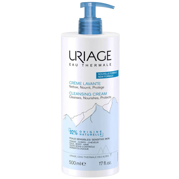 Uriage Eau Thermale Cleansing Cream For Face Body & Hair 500ml - LookincredibleUriage3661434008788