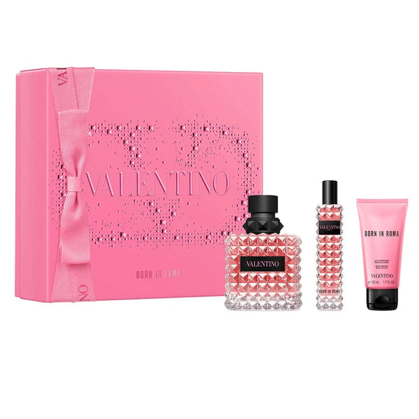 Valentino Donna Born In Roma Gift Set 100ml EDP + 15ml EDP + 50ml Body Lotion - LookincredibleValentino3614274103571