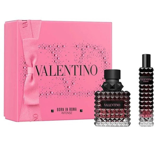 Valentino Donna Born In Roma Intense Gift Set 50ml EDP + 15ml EDP Spray - LookincredibleValentino3614274103489