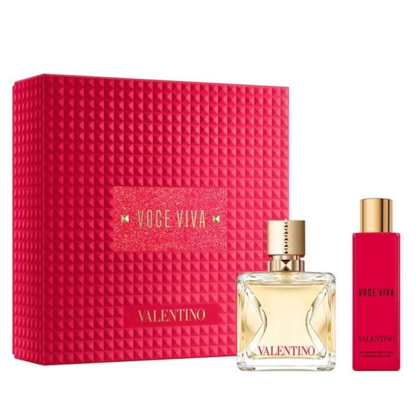 Valentino Voce Viva Gift Set 50ml EDP + 100ml Body Lotion - LookincredibleValentino3614273251921