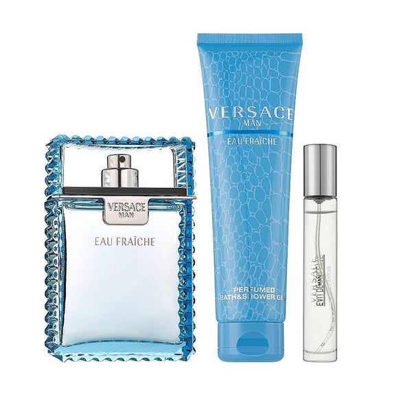 Versace Eau Fraiche Set EDT 100ml + Shower Gel 150ml + EDT 10ml - LookincredibleVersace8011003889198