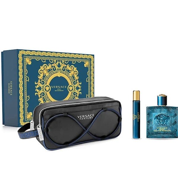 Versace Eros Gift Set EDP 100ml + EDP 10ml + Pouch - LookincredibleVersace8011003885237