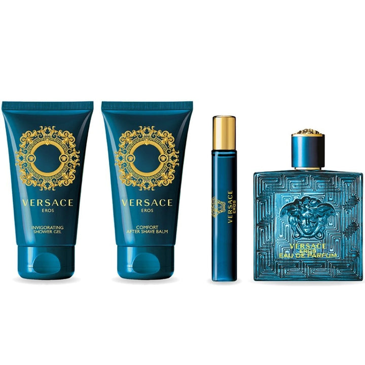 Versace Eros Parfum Gift Set 100ml Parfum + 10ml Parfum + 75ml Shower Gel + 75ml After Shave Balm - LookincredibleVersace8011003885244