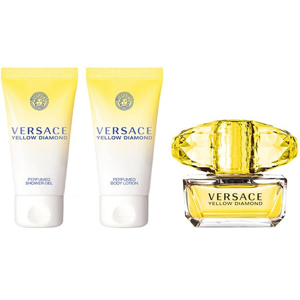 Versace Yellow Diamond Gift Set 50ml EDT + 50ml Shower Gel + 50ml Body Lotion - LookincredibleVersace8011003884889