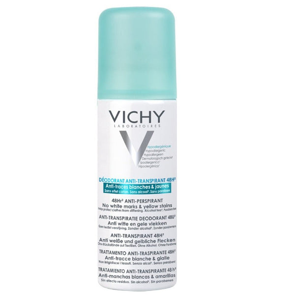 Vichy Anti-perspirant Aerosol Deodorant 48hour No Marks 125ml - LookincredibleVichy3337871324582