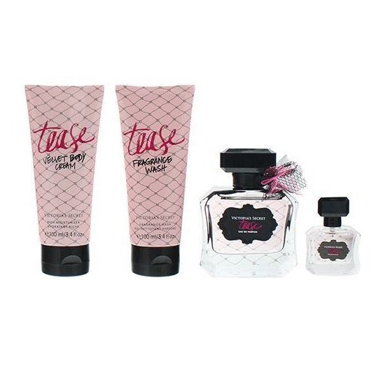 Victoria's Secret Noir Tease Gift Set 50ml EDP + 7.5ml EDP + 100ml Body Cream + 100ml Shower Gel - LookincredibleVictoria's Secret667549766578