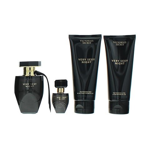 Victoria's Secret Very Sexy Night Gift Set 50ml EDP + 7.5ml Eau De Parfum + 100ml Shower Gel + 100ml Body Lotion - LookincredibleVictoria's Secret667552671579