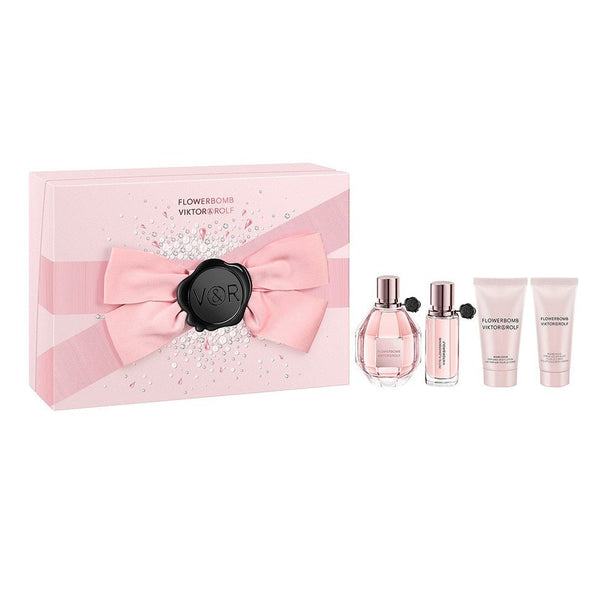 Viktor & Rolf Flower bomb Gift Set 100ml EDP + 20ml EDP + 50ml Body Lotion + 40ml Body Cream - LookincredibleViktor & Rolf3614274077766