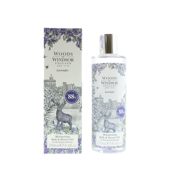 Woods Of Windsor Lavender Bath & Shower Gel 250ml - LookincredibleWoods of Windsor5060322953472