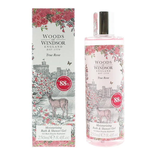 Woods Of Windsor True Rose Bath & Shower Gel 250ml - LookincredibleWoods of Windsor5060322953403