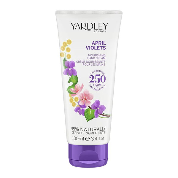 Yardley April Violets Hand Cream 100ml - LookincredibleYardley5060322952482