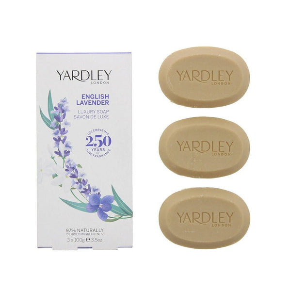 Yardley English Lavender Gift Set 3 x 100g Luxury Soap - LookincredibleYardley5060322952284