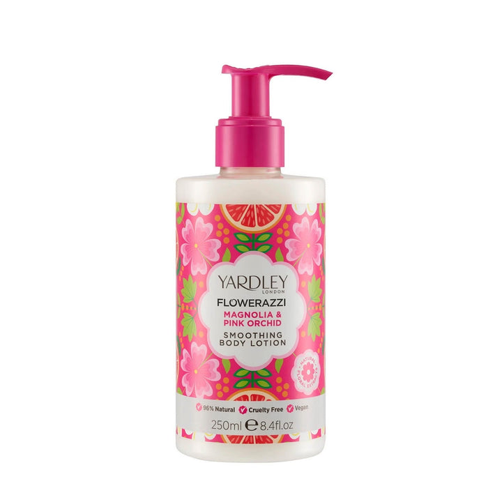 Yardley Flowerazzi Magnolia & Pink Orchid Body Lotion 250ml - LookincredibleYardley5056179300668