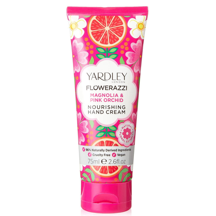 Yardley Flowerazzi Magnolia & Pink Orchid Hand Cream 75ml - LookincredibleYardley5056179300651