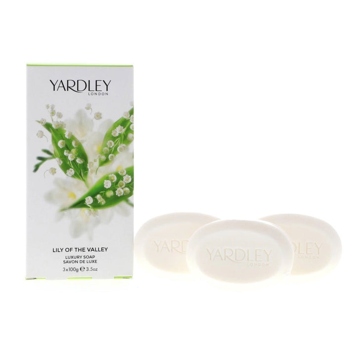 Yardley Lily Of The Valley Gift Set 3 x 100g Luxury Soap - LookincredibleYardley5060322952390