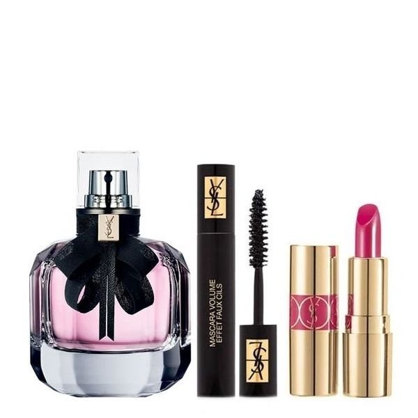 Yves Saint Laurent Mon Paris Gift Set 50ml EDP + 2ml Mascara + 1.3g Lipstick No.49 - LookincredibleYves Saint Laurent3614273262392