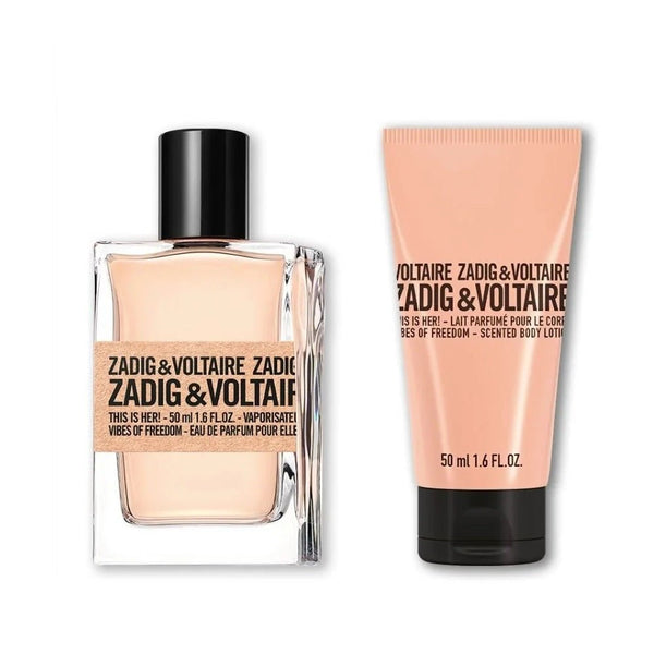 Zadig & Voltaire This Is Her! Vibes Of Freedom Gift Set EDP 50ml + Body Lotion 50ml - LookincredibleZadig & Voltaire3423222048532